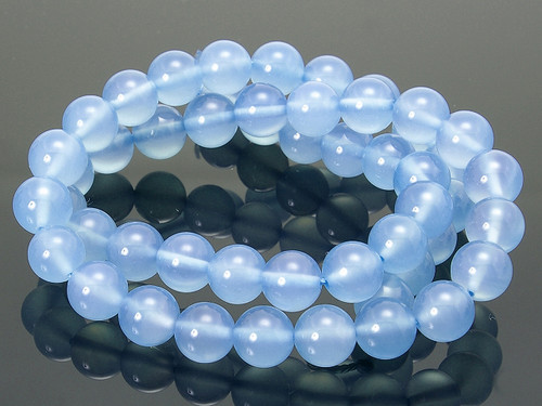 8mm Chalcedony Round Beads 15.5" synthetic [8a65]