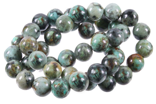 8mm Africa Turquoise Round Beads 15.5" natural [8r65]