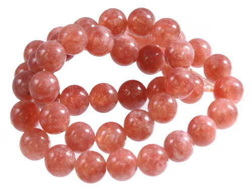 8mm Sunstone Round Beads 15.5" natural [8r73]