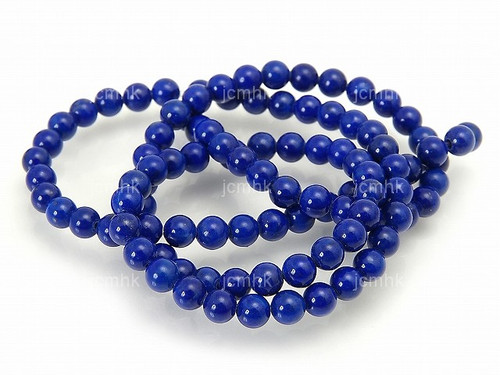 3mm Lapis Lazuli Round Beads 15.5" dyed [3m3]