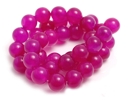 8mm Rose Agate Round Beads 15.5" dyed [8f11]