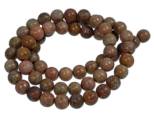 8mm Natural Buffalo Bone Beads 7" A Grade Dyed [8z14]