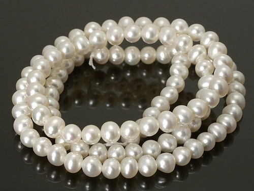 4-5mm Roundy Freshwater Pearl 14-15" AA Grade Lustre [p5r]