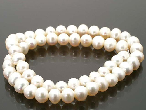 6-7mm Roundy Freshwater Pearl 14-15" AA Grade Lustre [p7r]