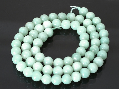 8mm Amazonite Round Beads 15.5" natural [8r34]