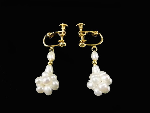 10mm Freshwater Pearl Ball Earring , AA Grade Lustre [p202k]