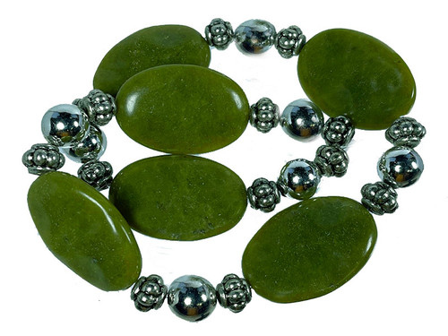 20x30mm Olivine Jade Rectangle Beads 15.5" natural [wa198b]