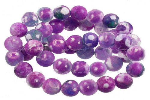 8mm Purple Dot Agate Beads 15.5" dyed [8g5p]