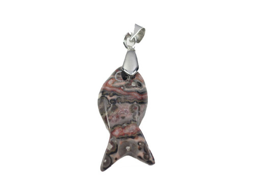 28mm Leopard Skin Fish Pendant [y932ap]