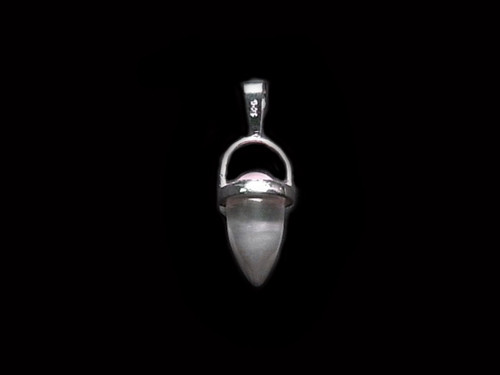 925 Sterling Silver 30mm Crystal Pendant [y800a]