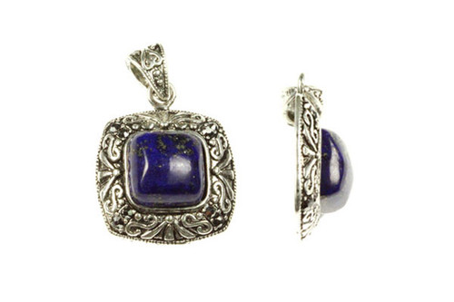 23x28mm Natural Lapis Lazuli Pendant With Marquise (Chain Exclude) [y401c]