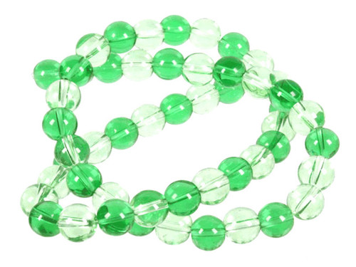 8mm Dark & Light Green Quartz Round Beads 15.5" synthetic [8x28]