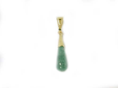 6x12mm Green Aventurine Tear Drop Pendant [y109e]