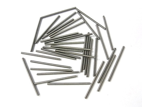 1.5x25mm Steel French Wire 1mm Hole 25pcs. [y418a]