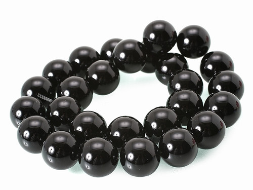 10mm Onyx Obsidian Round Beads 15.5" [10b65]