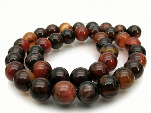 10mm Agate Round Beads 15.5" natural [10d30]