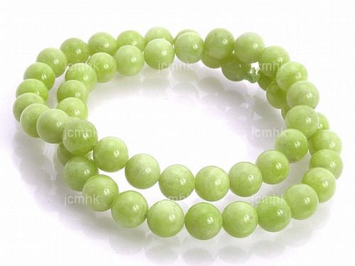 10mm Apple Jade Round Beads 15.5" dyed [10b5e]