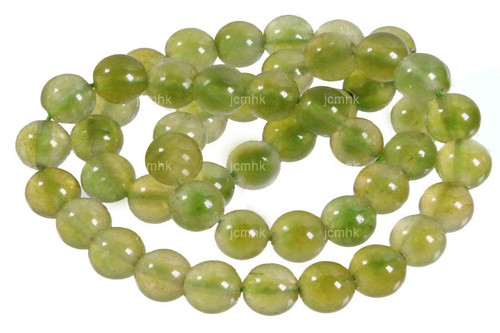 10mm New Jade Round Beads 15.5" natural [10b5g]