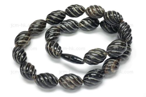 12x18mm Buffalo Horn Beads Necklace 18" [z7671]