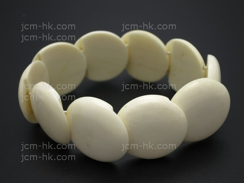 25mm Buffalo Bone Elastic Bracelet [z7865]