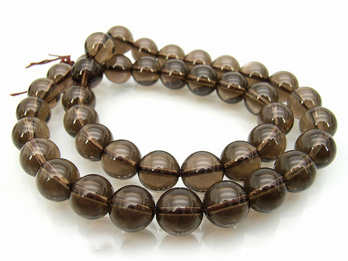 10mm Smoky Topaz Round Beads 15.5" synthetic [10a8]