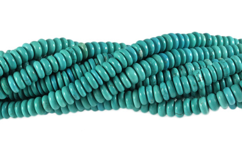 10mm Blue Turquoise Round Beads 15.5" stabilized [t1b10]