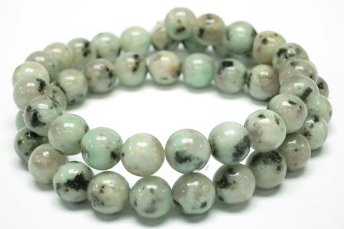 10mm Kiwi Agate Round Beads 15.5" natural [10a19]