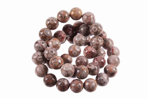 10mm Fossil Agate Round Beads 15.5" natural [10r68]