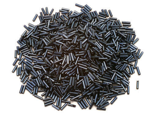 Miyuki Bugle Bead 2x6mm 10 gram about 300pcs Hematite Metallic Grey [y592a]