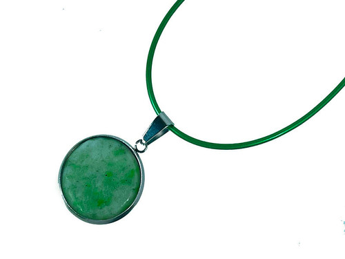 18mm China Jade Round Cabochon Pendant [y725as]