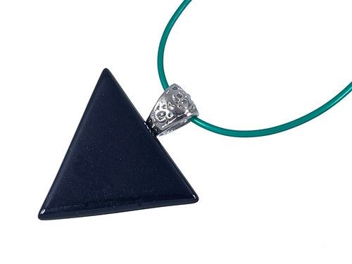 25mm Black Onyx Triangular Pendant [y720cp]