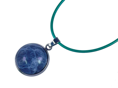 16mm Sodalite Round Cabochon Pendant [y713bs]