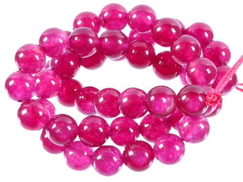 10mm Red Ice Quartz Round Beads 15.5" dyed [10r19r]