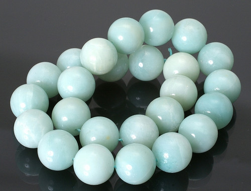 10mm Amazonite Round Beads 15.5" natural [10r34]