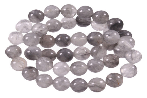 10mm Cloud Crystal Round Beads 15.5" natural [10r76]