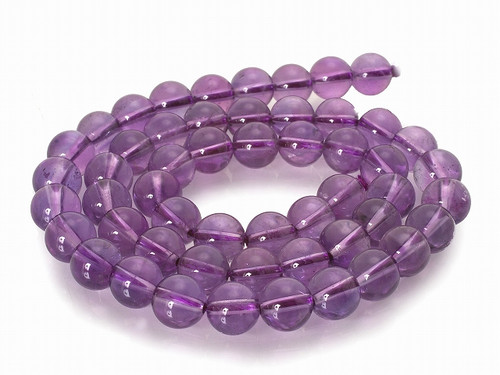 10mm Amethyst Round Beads 15.5", A Grade natural [10m1a]