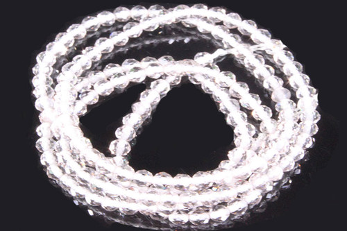 2mm Cyrstal Glass Faceted Beads 15.5" 230-250pcs. [u22w]