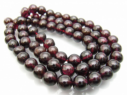 11-12mm Garnet Round Beads 15.5" natural [12m2]
