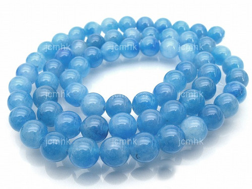 12mm Larimar Jade Round Beads 15.5" dyed [12b5i]