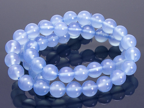 12mm Chalcedony Round Beads 15.5" synthetic [12a65]