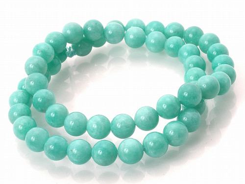 4mm Amazonite Round Beads 15.5" dyed [4d51]