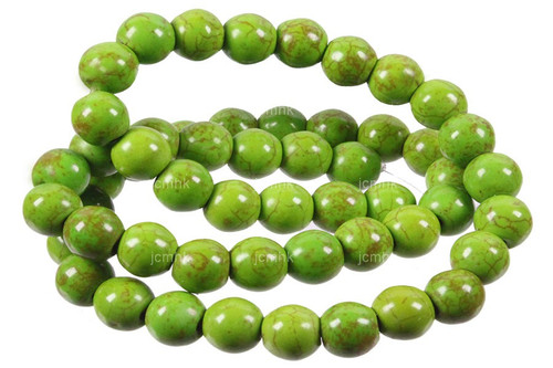 12mm Green Magnesite Round Beads 15.5" [12tg]