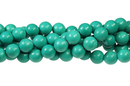 12mm Sea Green Magnesite Round Beads 15.5" [12tm]