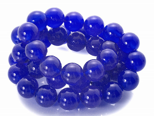 12mm Lapis Jade Round Beads 15.5" dyed [12b74]