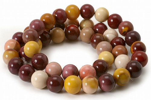 12mm Mookaite Round Beads 15.5" natural [12r35]