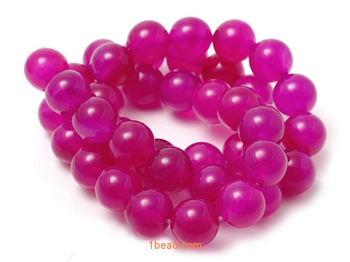12mm Rose Agate Round Beads 15.5" dyed [12f11]