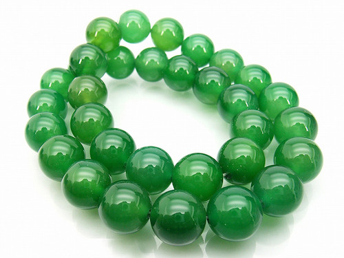 12mm Malachite Jade Round Beads 15.5" dyed [12b77]