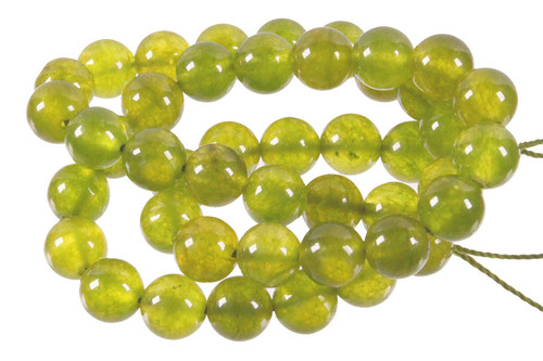 12mm New Jade Round Beads 15.5" natural [12c64]