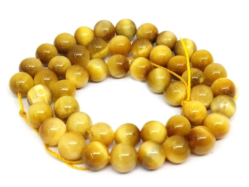 12mm Honey Tiger Eye Round Beads 15.5" natural [12g3h]