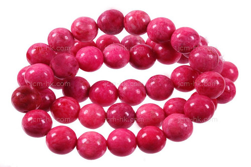 12mm Pink Sesame  Agate Round Beads 15.5" dyed [12g4f]